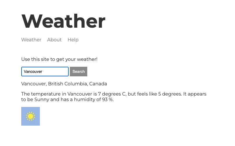 Node Weather App